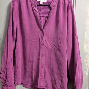 Cloth & Stone Magenta Blouse